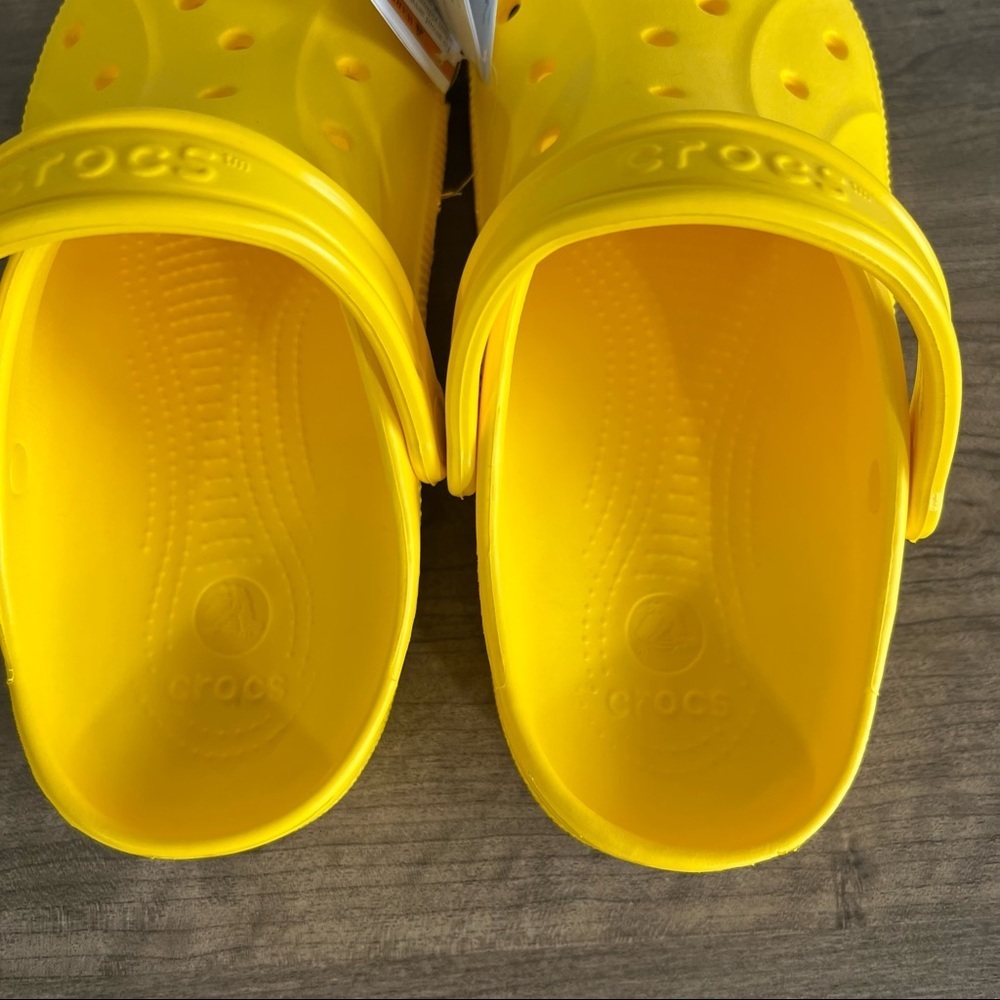 CROCS NEW Unisex Ralen Yellow Clog Size 8 or 10 #B1866 - Picture 4 of 8